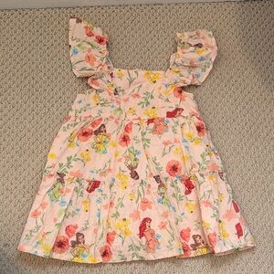 Disney Princess Pink Ruffle-Sleeve Dress